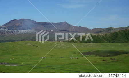 Aso Nakadake and Kususenri 15742424