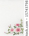Seasonal flower embroidery frame 15743798