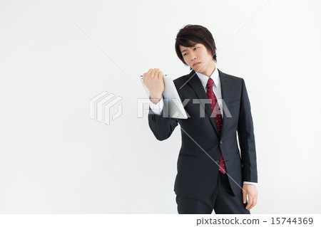 平板電腦業務減去男人 15744369
