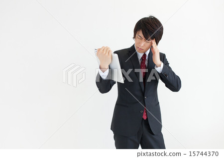 平板電腦業務減去男人 15744370