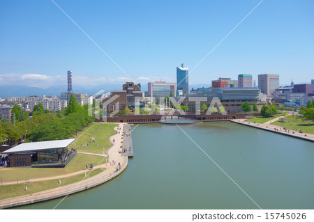 Toyama prefecture Tomiwa canal water park (Toyama city) 15745026