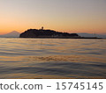 江之島日落時分 15745145