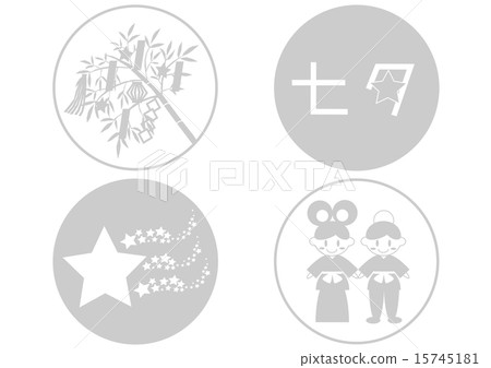 Tanabata icon illustration Tanabata icon illustration 15745181