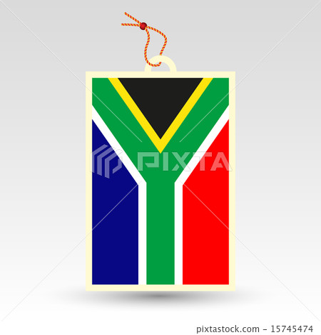 vector simple south african tag - made in africa  15745474