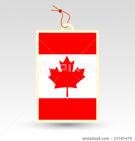 vector simple canadian price tag - made in canada 15745479