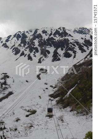 Tateyama Kurobe Alpine Route Temple Mountain Ropeway Temple Mountain Station and Gondola 15745571