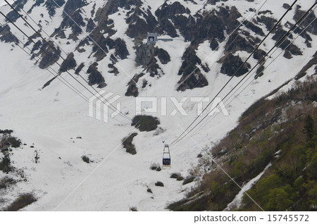 立山黑部阿爾卑斯山路線寺山索道寺山站和纜車 立山黑部阿爾卑斯山路線寺山索道寺山站和纜車 15745572