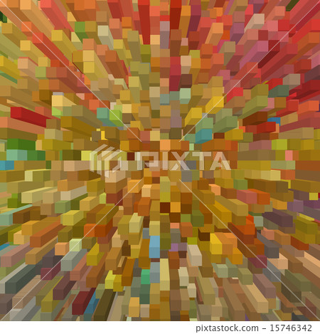 Multicolored square shape geometric background. Multicolored square shape geometric background. 15746342