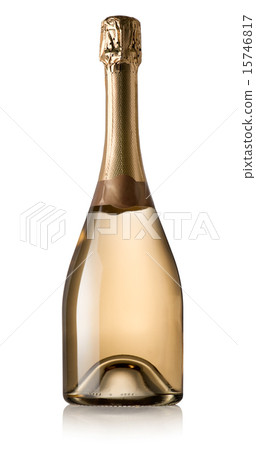 Bottle of wine isolated 15746817