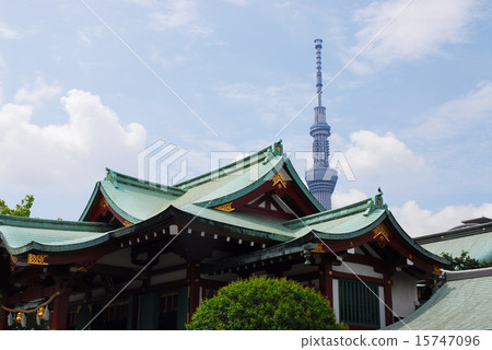 Kameido Tenjin and Sky Tree Kameido Tenjin and Sky Tree 15747096