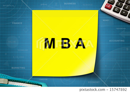MBA or Master of Business Administration word  15747892