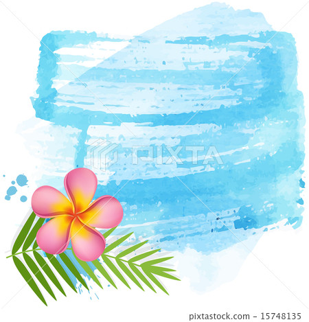 Pink frangipani banner 15748135