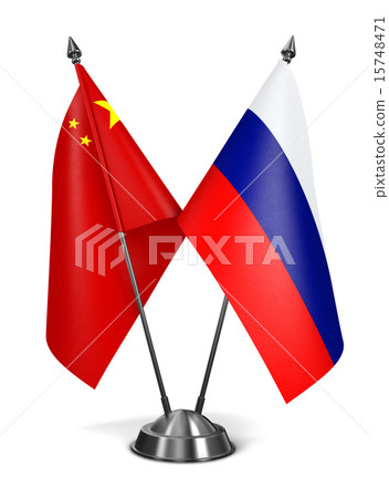 China and Russia - Miniature Flags. China and Russia - Miniature Flags. 15748471