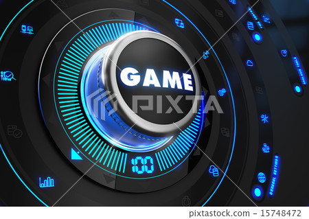 Game Controller on Black Control Console. 15748472