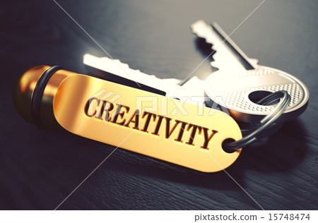 Keys with Word 'Creativity' on Golden Label. Keys with Word 'Creativity' on Golden Label. 15748474