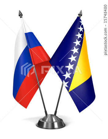 Russia, Bosnia and Herzegovina Miniature Flags. Russia, Bosnia and Herzegovina Miniature Flags. 15748480