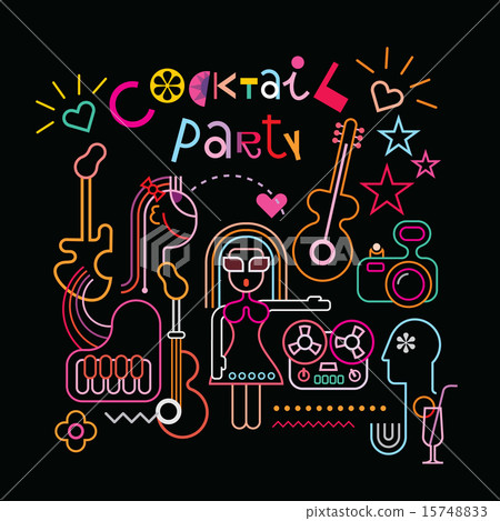 Cocktail party vector illustration 15748833