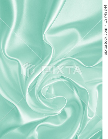Smooth elegant green silk or satin texture  15748844