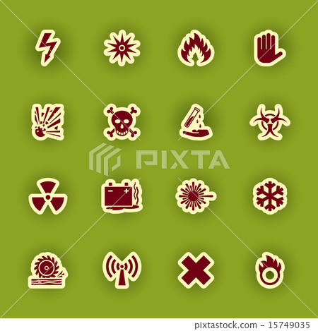 vector warning hazard signs set vector warning hazard signs set 15749035