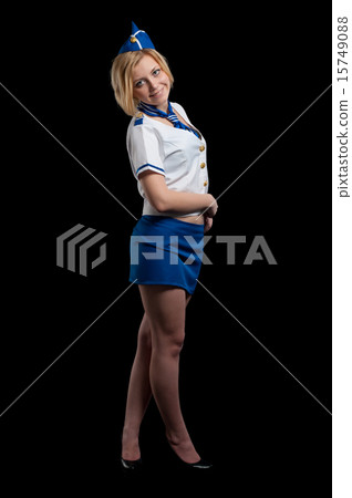Young beautiful air hostess 15749088