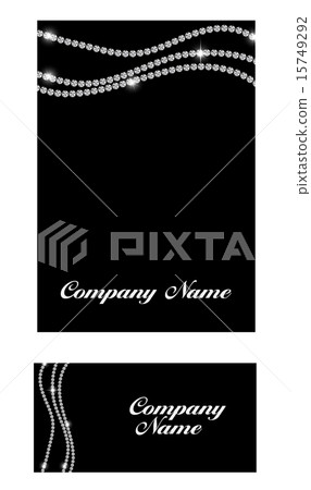 Abstract Luxury Black Diamond Business Card Vector Illustration 15749292