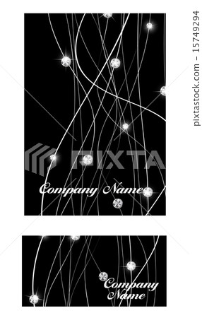 Abstract Luxury Black Diamond Business Card Vector Illustration 15749294
