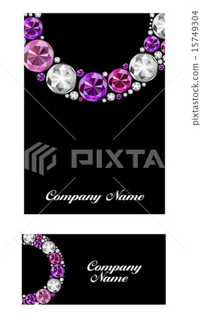 Abstract Luxury Black Diamond Business Card Vector Illustration 15749304