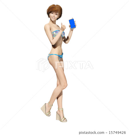 A young woman to book with smartphone A young woman to book with smartphone 15749426