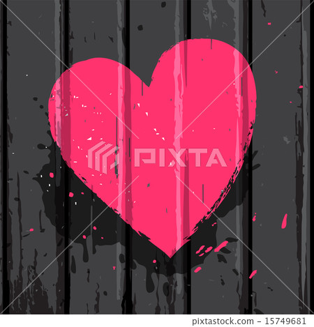 Pink bright heart 15749681