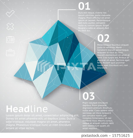 Abstract triangle infographic - Stock Illustration [15751625] - PIXTA
