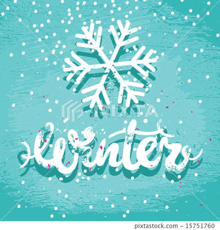 Winter grunge card 15751760