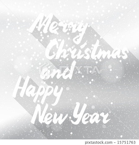 Winter holidays snowy white card 15751763