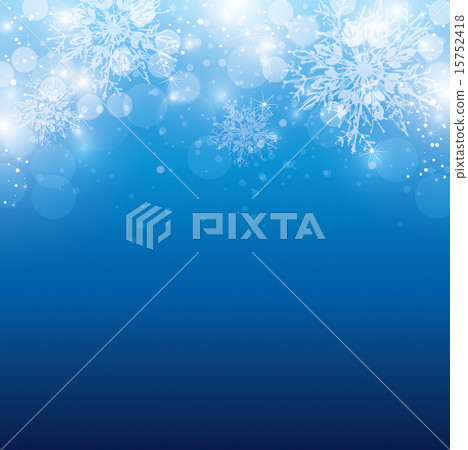 雪水晶背景 15752418