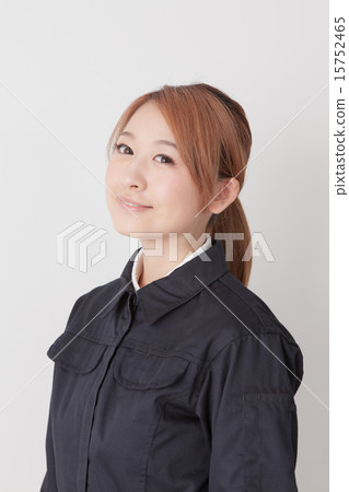 work clothes, person, grinning 15752465