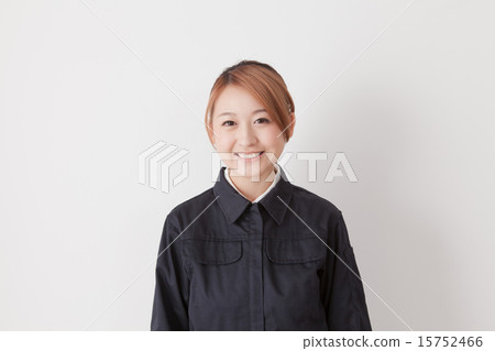 work clothes, person, grinning 15752466