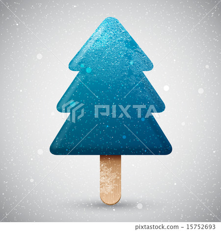 Blue Christmas tree ice cream 15752693