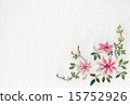 Seasonal flower embroidery frame 15752926