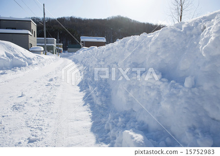 Residential area of heavy snow Residential area of heavy snow 15752983
