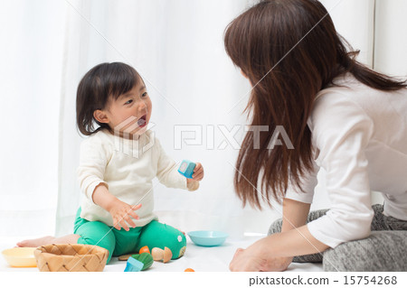 Mom and baby Mom and baby 15754268