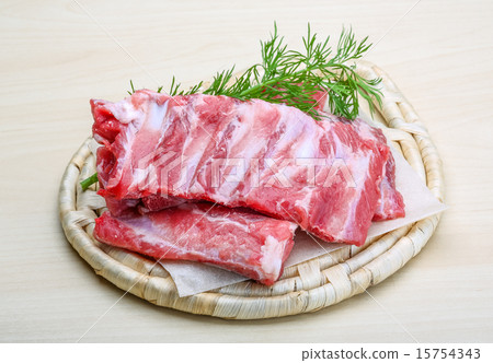 Raw pork ribs 15754343