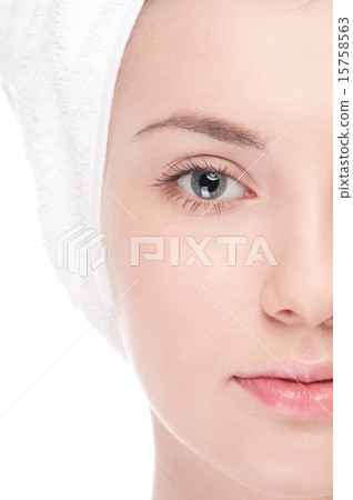 Part of woman face: closeup eye 15758563