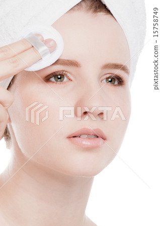 Young woman with perfect health skin of face Young woman with perfect health skin of face 15758749