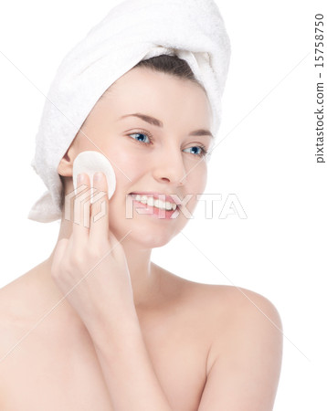 Young woman with perfect health skin of face Young woman with perfect health skin of face 15758750