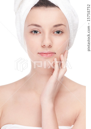 Young woman with perfect health skin of face Young woman with perfect health skin of face 15758752