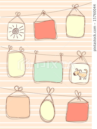Background with frames in doodle style Background with frames in doodle style 15760044