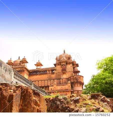 Palace in Orcha, Madhya Pradesh state, India 15760252