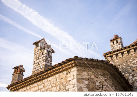 Scenery with stone chimney Scenery with stone chimney 15761142