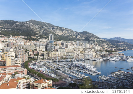 俯瞰摩納哥灣 俯瞰摩納哥灣 15761144