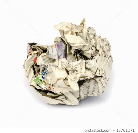 Newspaper ball. Newspaper ball. 15761171