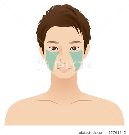 男性臉部脫毛部分臉頰 男性臉部脫毛部分臉頰 15761545